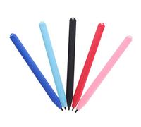 FONDOTIN 5 pièces Lot de Stylos Stylet pour Tablette LCD Écriture et Dessin Précis Stylets Résistants pour Écran Tactile Rouge Bleu Noir Rose Bleu