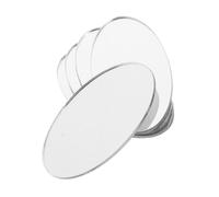 FONDOTIN 5 pièces Miroir Ovale Adhésif Plastique Petit Miroir Cosmétique DIY pour Coque de Téléphone Portable Pratique pour Retouches