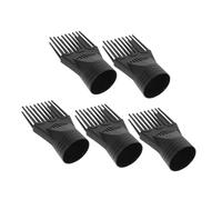 FONDOTIN 5 Pièces Plastic Hair Blow Comb Attachments For Blow Dryer Precise Styling Nozzle For Salon And Home Use Easy Install Detangling Hairdressing Tool
