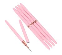 FONDOTIN 5 pièces Set de Pinceaux Liner pour Nail Art Pinceaux Fins pour Dessin Précis Outils Durables pour Peinture Gel Manucure Professionnelle et DIY