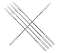 FONDOTIN 5 pièces Spatules de Mélange Maquillage Inox Outils Multifonctions pour Fond de Teint Pigments et Nail Art Mélangeurs Cosmétiques Durables et Faciles à Nettoyer
