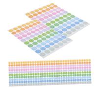 FONDOTIN 50 feuilles Étiquettes Rondes Adhésives Colorées pour Codage et Scellement Autocollants Points pour Enveloppes et Organisation Lot de Pastilles à Coller Facilement