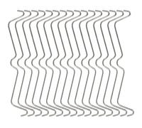 FONDOTIN 50 pièces Crochets Inox Serrure pour Panneaux Perforés Accessoires de Fixation Robustesse et Facilité Installation pour Rangement Muraux