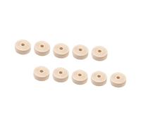 FONDOTIN 50 pièces DIY Wooden Wheels For Unfinished Log Craft Wheels Natural Wood Discs For Creative Woodworking And Handmade Toys