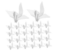 FONDOTIN 50 Pièces Origami Paper Cranes Prefolded Handmade Japanese Art Garland For Wedding Birthday Party Backdrop And Home Decoration