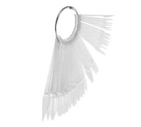 FONDOTIN 50 pièces Palette Nuancier Ongles Éventail Transparent Présentoir Pratique pour Gel UV Bâtonnets de Couleur pour Art Ongulaire et Pratique des Faux Ongles