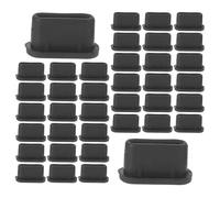 FONDOTIN 500 Bouchons Anti-Poussière en Silicone pour Port USB-C Protection pour Port de Charge Kit de Bouchons pour Téléphone Portable Couleur Noire Compatibles Data et Charge