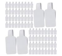 FONDOTIN 500 Étiquettes de Prix Vierges Autocollantes Blanches en Papier Résistant pour Bijoux - Petites Étiquettes à Bijoux pour Colliers, Bracelets et Bagues - Usage Professionnel