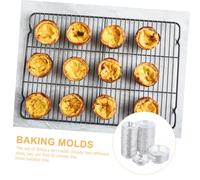 FONDOTIN 500 pièces Moules à Tartelettes Jetables Rondes Moules Pâtisserie Antiadhésifs pour Cupcakes et Quiches pour Boulangerie et Cuisine Maison