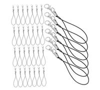 FONDOTIN 50pièces Dragonne De Téléphone à Fermoir Dragonne à Breloques Pour Téléphone Cordon Avec Clip Pour Clés Et Accessoires De Fabrication De Bijoux Diy
