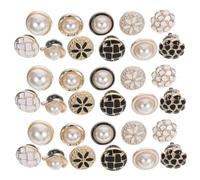 FONDOTIN 55 Pièces Boutons Pressions Métalliques Décoratifs Sans Couture Ronds et Détachables Accessoires pour Manteaux Chemises et Ceintures Installation Facile et Résistante