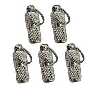 FONDOTIN 5pièces Pendentif pour Collier Animal Plaque Identité Et Porte-adresse Décoration Anti-Perte Anneau De Fixation
