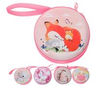 FONDOTIN 5pièces Porte-Monnaie Rond à Fermeture Éclair Petit Porte-Monnaie pour Décoration De Suspendu Style Animal