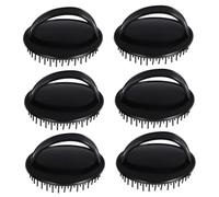FONDOTIN 6 pièces Brosse Massage Brosse Nettoyante Poils Doux Démêle Stimule Cheveux Adaptée Types de Cheveux Relaxante et Pelliculaire