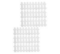 FONDOTIN 6 pièces Clôture Extérieure Tortue Plastique Blanche Enclos Portable et Démontable pour Petits Reptiles et Animaux de Compagnie Bordure de Jardin Sécurisée pour Terrasse et