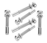 FONDOTIN 6 Pièces Loquet à Ressort pour Lit et Porte de Cage Verrou à Ressort Flexible et Kit de Remplacement de Loqueteau pour Fenêtre et Lit Installation Facile et Usage Polyvalent