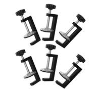 FONDOTIN 6 Pièces Lot de 6 Serrage-Joints en G Métalliques Robustes pour Menuiserie, Petite Pince de Bureau à Vis Manuelle, Fixation Stable pour Travail du Bois et Bricolage, Pinces