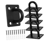 FONDOTIN 6 pièces Lot de Crochets de Plafond Acier Inoxydable Robuste Fixation par Vis pour Suspension de Plantes et Objets Lourds avec Vis Expansion pour Usage Intérieur et Extérieur