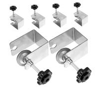 FONDOTIN 6 pièces Pinces de Fixation Acier Inoxydable Lot de Serre-joints C Robustes pour Installation de Façade de Tiroir Fixation Polyvalente pour Menuiserie et Bricolage