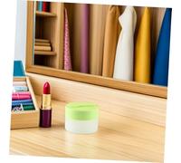 FONDOTIN 6 Pièces Pots de Crème Vides Recharges avec Cuillère Magnétique et Inserts Amovibles Pots Cosmétiques Mat Rond pour Stockage de Crème Visage et Démaquillant