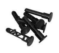 FONDOTIN 6 Pièces Poubelle en Plastique goupille de Remplacement pour Poubelle à roulettes Bouchon de Poubelle à roulettes épingle à Poubelle à roulettes Poubelle à loquet Nylon Noir