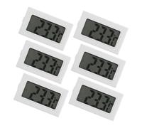 FONDOTIN 6 Pièces Thermomètre Numérique avec Capteur Haute Précision Compact et Encastrable pour Intérieur et Surveillance Température Voiture