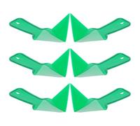 FONDOTIN 6 pièces Truelle Angle Plastique Légère pour Extérieur et Intérieur Outil Portable Ergonomique pour Lisser Enduit et Coins Finition Uniforme
