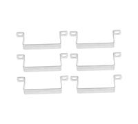 FONDOTIN 6 pièces U-shaped Pipe Clamps Stainless Steel Square Tube Supports Fixation Brackets For Indoor Outdoor Use Easy Installation And Adjustable Stability