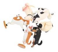 FONDOTIN 6 pièces Yoga Dog Fridge Magnets Set Cartoon Magnetic Stickers for Refrigerator Decoration Creative and Funny Fridge Decals Lovely Animal Design for Photo and Document Holder