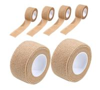 FONDOTIN 6 Rouleaux Bande Auto Adhésive Élastique Couleur Peau Ruban Antidérapant et Réducteur de Bruit pour Meubles et Bandage Protecteur pour Doigts et Poignets