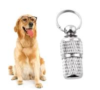FONDOTIN 6pièce Tube Identification pour Animaux De Compagnie Étiquettes De Nom Et Adresse pour Chiens Et Chats Pendentifs Légers à Attacher Au Collier