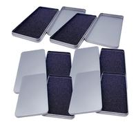 FONDOTIN 6pièces Boîte De Rangement Pour Coque De Téléphone Et Écran Trempé Avec Couvercle Et Mousse Intérieure
