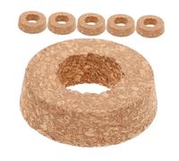 FONDOTIN 6pièces Couvercles Liège avec Trou Central pour Vases Verre Hydroponiques Bouchons De Remplacement pour Plantes Hydroponie pour Terrariums Et Jardins Miniatures