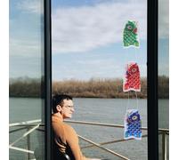 FONDOTIN 7 Pièces Drapeaux Carpe Décoratifs Suspendus Colorés pour Jardin Balcon Festival