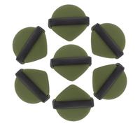 FONDOTIN 7 pièces Éponges Fond de Teint pour Usage Sec et Humide Applicateur Maquillage Ultra-doux Vert Matcha pour Matifiante et Teint Uniforme