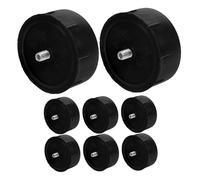 FONDOTIN 8 Pièces Cat Climbing Frame End Caps for DIY Cat Tree Repair Stable Tube Stoppers with Screws Secure Replacement Parts for Scratching Posts