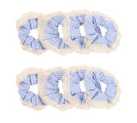 FONDOTIN 8 pièces Élastiques à Cheveux Dentelle Blanche pour Femmes Accessoires Doux et Durables Liens pour Queue de Cheval Antidérapants Adaptés Cheveux Épais et Bouclés Style Bohème et