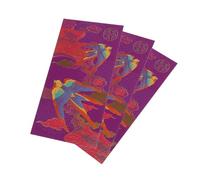 FONDOTIN 8 Pièces Enveloppes Rouges Chinoises pour An Pochettes Hong Bao Festives avec Motifs Classiques Bronzés à Surface Lisse pour Fête Traditionnelle