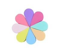 FONDOTIN 8 Pièces Éponge de Soin Visage Fleur Forme de Pétale Éponges Lavables pour Nettoyage Facial Doux et Retrait Maquillage Accessoires Beauté Naturels Biodégradables