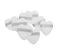 FONDOTIN 8 pièces Éponges de Maquillage Cœur Houppettes Poudre Visage pour Fond de Couleur Poudre et Compacte Texture Douce pour Application Précise