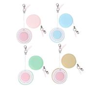 FONDOTIN 8 pièces Lot de Lingettes Nettoyantes Macaron avec Lanière Chiffons Microfibres pour Écrans Tactiles Smartphones Lunettes et Écrans LCD Portable Sans Trace