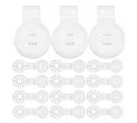 FONDOTIN 80 Clips de Fixation pour Toile D'ombrage Jardin, Pinces Robustes en Plastique Blanc, Petit Format Rond, Compatibles Filet et Serrage, Pack de 80 Pièces pour Protection Solaire