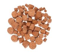 FONDOTIN 80 Pièces Lot de Bouchons Liège Coniques Souples Bouchons pour Bouteilles Vin pour Flacons DIY et Expériences Scientifiques