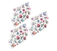 FONDOTIN 9 feuilles Stickers Étanches Décoratifs Corps et Mobilier Colorées Relief Autocollants Temporaires Créatifs et Imperméables 3D