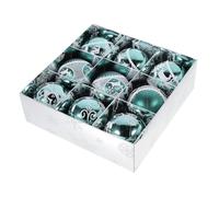 FONDOTIN 9 Pièces de Noël Décoratives Peintes Main Lot de Vert Olive Suspensions Festives pour Sapin Décoration Intérieure pour et Soirées de Noël