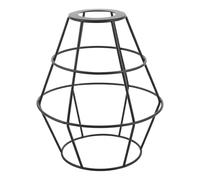 FONDOTIN Abat-jour Métallique Suspendre Industrielle en Fer, Style Vintage Cage Ouverte, Adaptable pour Plafonnier, Intérieur Hôtel Café, Facile à Nettoyer, Design Robuste et Moderne,