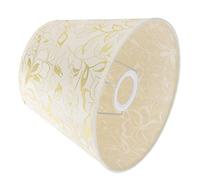 FONDOTIN Abat Jour Style Vintage Tissu Lin pour Lampe de Chevet Suspension Lampadaire Pied Salon Décoration Chambre et Salon Teintes Café et Or