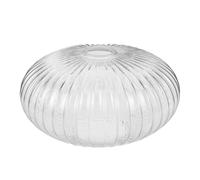 FONDOTIN Abat-Jour Suspendu en Verre Transparent Nervuré 250X150 MM, Globe en Verre de Remplacement pour Luminaire Suspendu et Plafonnier, Éclairage Diffus Doux pour Salon et Bureau