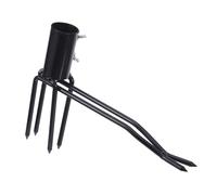 FONDOTIN Accessoire de Désherbeur Manuel en Alliage D'aluminium Noir pour Extraction des Racines de Pissenlits et Mauvaises Herbes Le Jardin