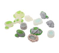 FONDOTIN Accessoires de Micro-Paysage Qui Brillent dans Le Noir Decorative Rocks Galets en résine Décoration d'aménagement du Paysage d'aquarium Mini Galets